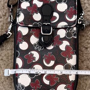 Disney Minnie Mouse zippered phone case with shoulder strap